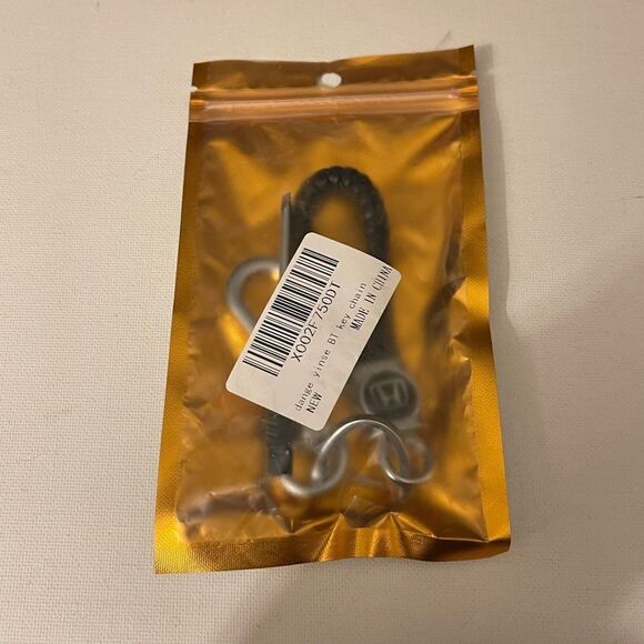 Honda Logo Key Fob Keychain in Black Leather NWT - Picture 5 of 5